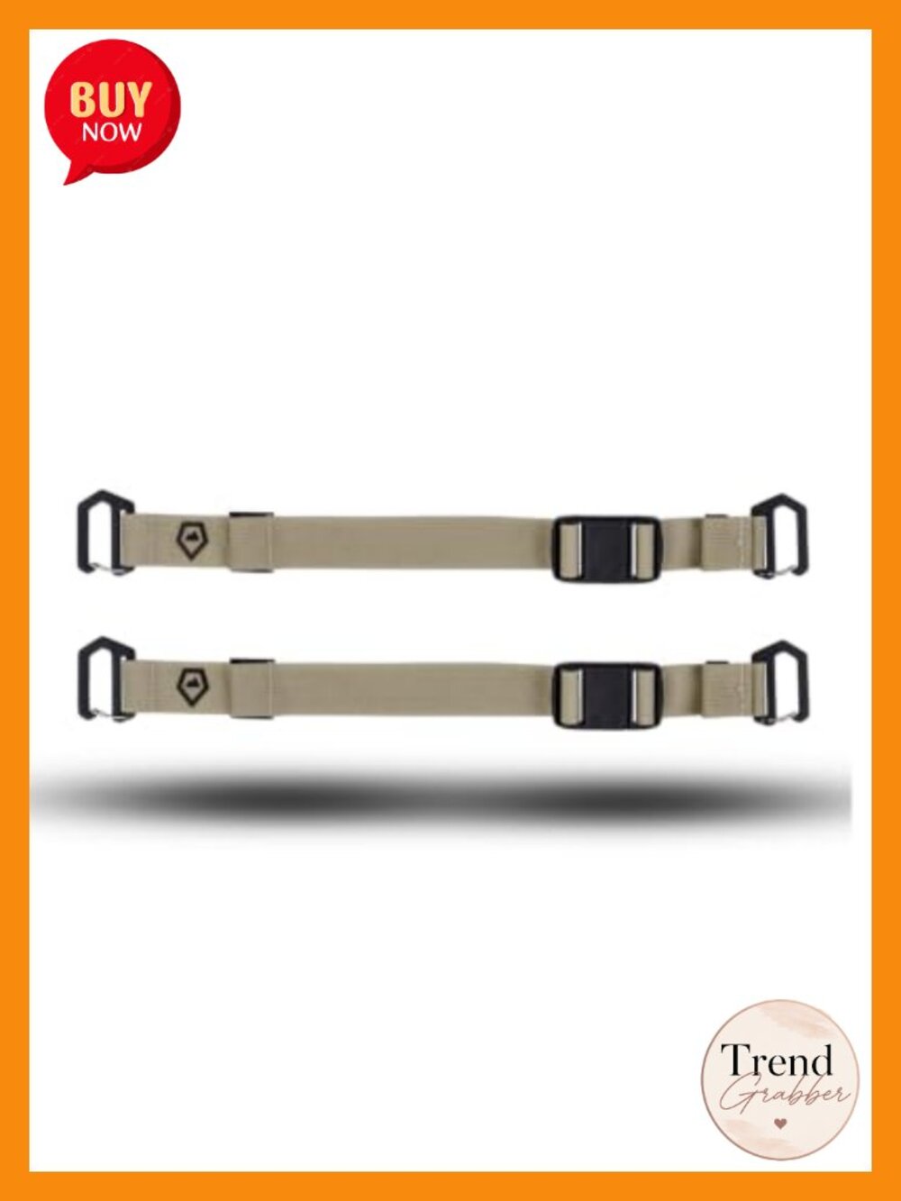Premium Accessory Straps Nylon Webbing Magnetic Buckle 2-Pack